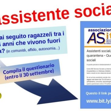 CARELEAVERS & ASSISTENTI SOCIALI: questionario sul lockdown