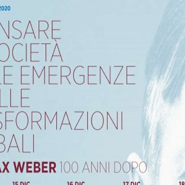 Professione e vocazione. Fnas al convegno: “con Max Weber 100 anni dopo”