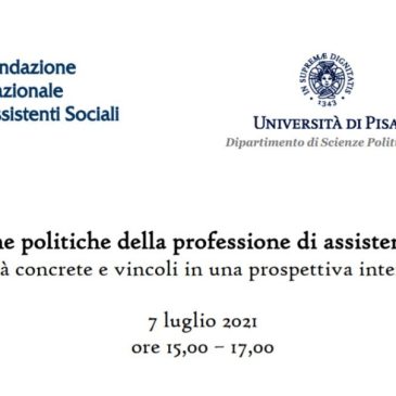 WEBINAR 7 luglio: pratiche politiche della professione oltre i confini nazionali