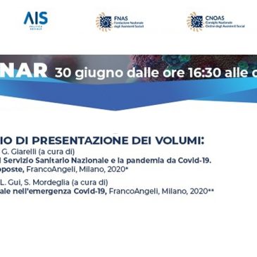 COVID-19, UN WEBINAR PER DUE LIBRI:  analisi e proposte per il SSN