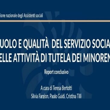 “Ruolo e qualità del lavoro del Servizio Sociale nella tutela dei minorenni”. On line la Fad