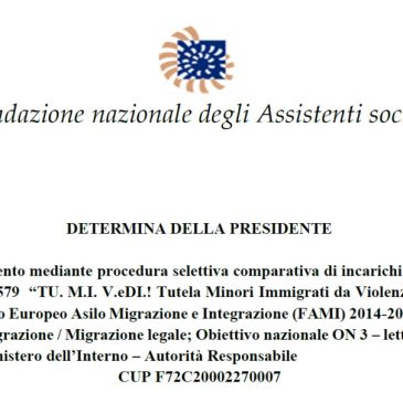 Graduatoria esperto Legale e Revisore Contabile progetto PROG-3579