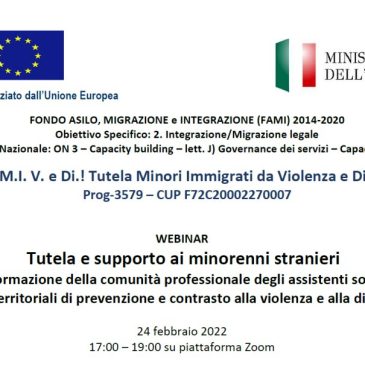 Tutela e supporto ai minorenni stranieri: un webinar promuove la Fad