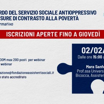 ASSEGNO DI INCLUSIONE: terzo e ultimo webinar con Sanfelici