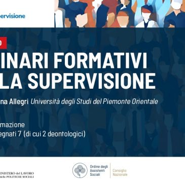 SUPERVISIONE: Una nuova FAD gratuita un area riservata