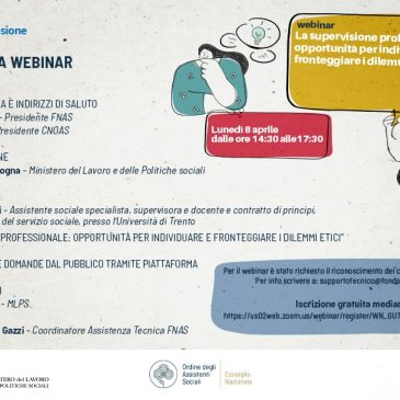 LEPS SUPERVISIONE: il programma del webinar gratuito dell’8 aprile