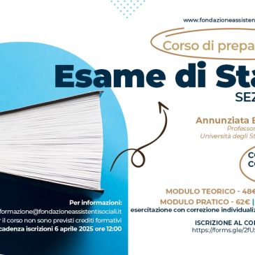 ESAME DI STATO SEZIONE B: le iscrizioni al corso chiudono il 6 aprile