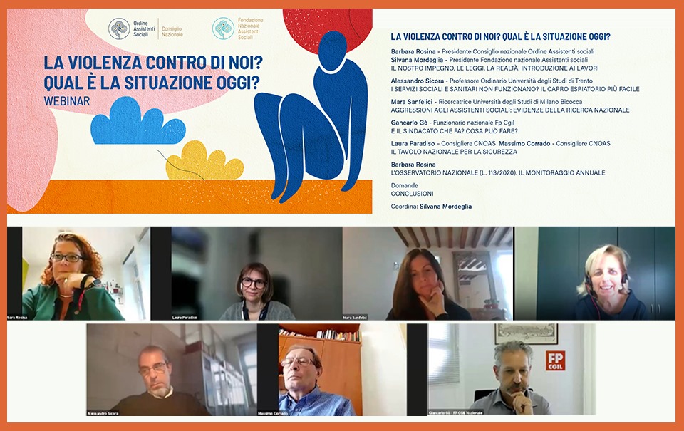 AGGRESSIONI: il webinar è FAD id 102876 in area riservata