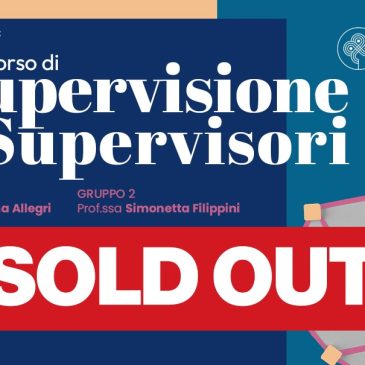 SUPERVISIONE: il corso per supervisori è sold out